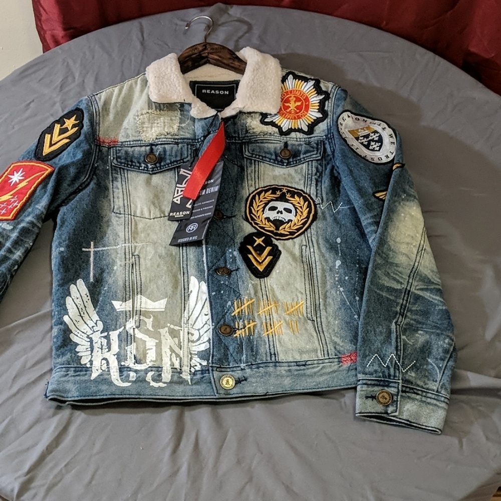 Men's jacket. Jean.